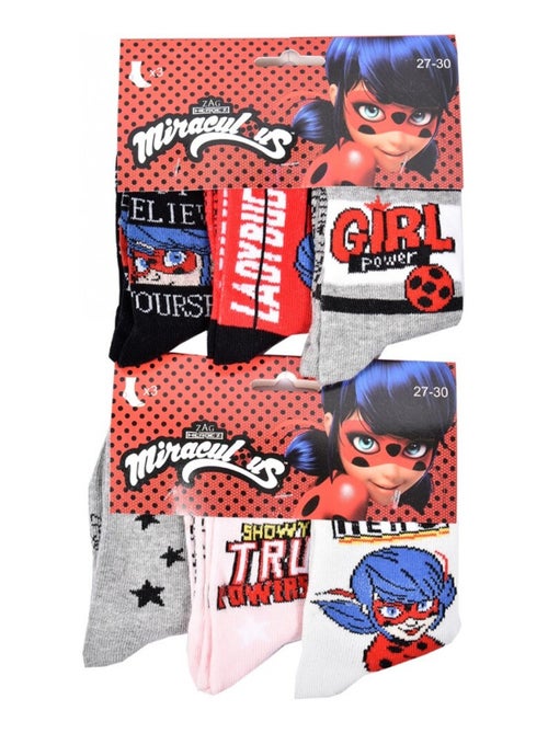 Calcetines Pack Niña MIRACULOUS - Pack de 9 - Kiabi