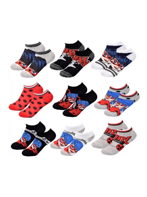 Calcetines Pack Niña MIRACULOUS - Pack de 9 - Kiabi