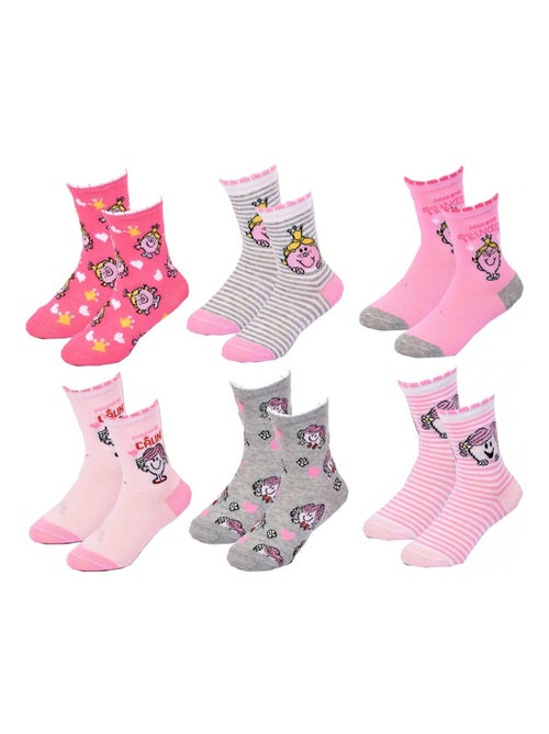 Calcetines Pack Niña MONSIEUR MADAME - Pack de 6 - Kiabi