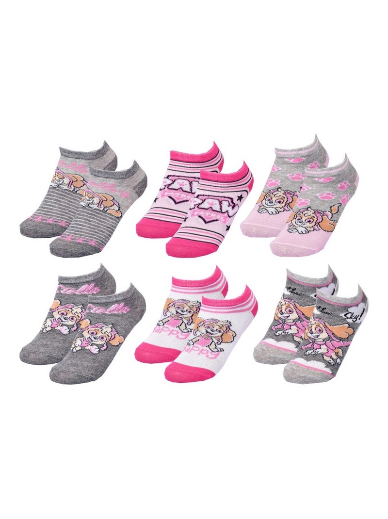Calcetines Pack Niña PAT PATROUILLE - Pack de 6 Gris blanco gris - Kiabi