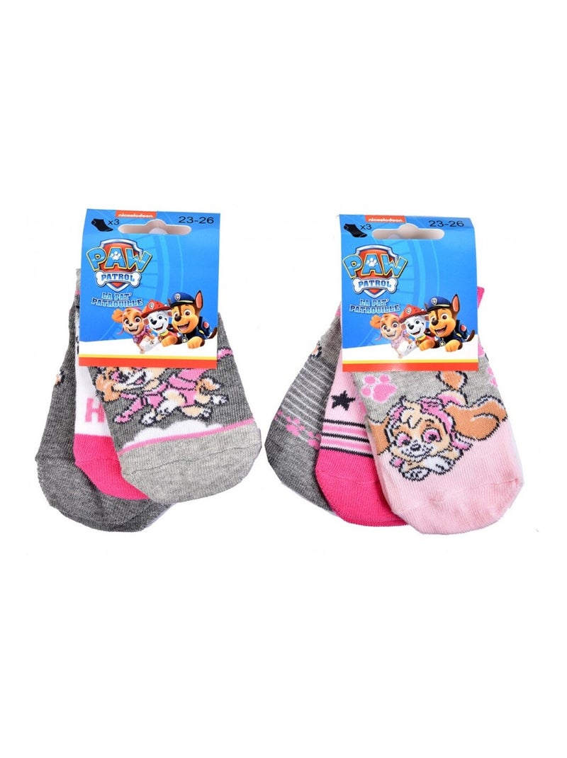 Calcetines Pack Niña PAT PATROUILLE - Pack de 6 Gris blanco gris - Kiabi