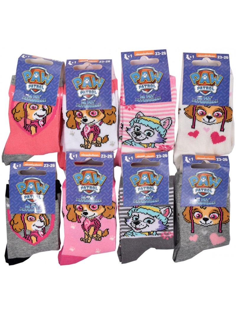 Calcetines Pack Niña PAT PATROUILLE - Pack de 9 Gris rosa oscuro gris - Kiabi
