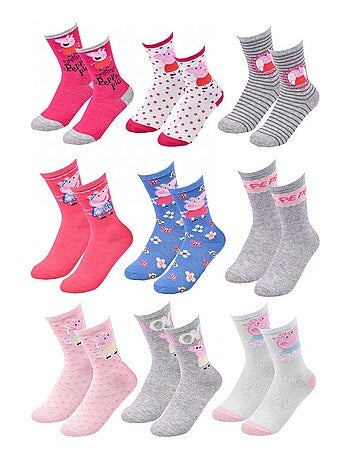 Calcetines Pack Niña PEPPA PIG - Pack de 9