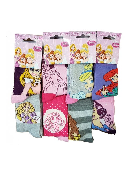 Calcetines Pack Niña PRINCESAS DISNEY - Pack de 9 - Kiabi