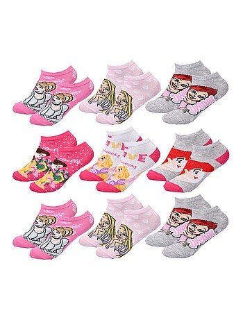 Calcetines Pack Niña PRINCESAS DISNEY - Pack de 9