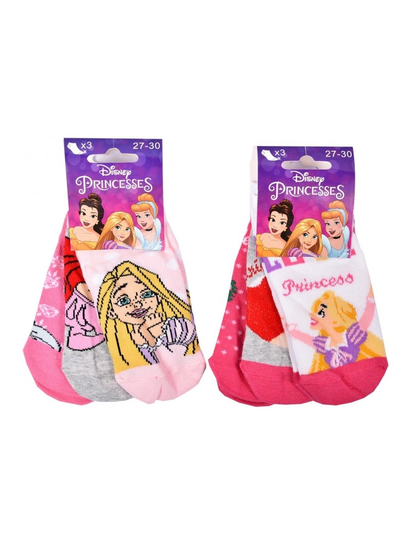 Calcetines Pack Niña PRINCESAS DISNEY - Pack de 9 Multicolor - Kiabi