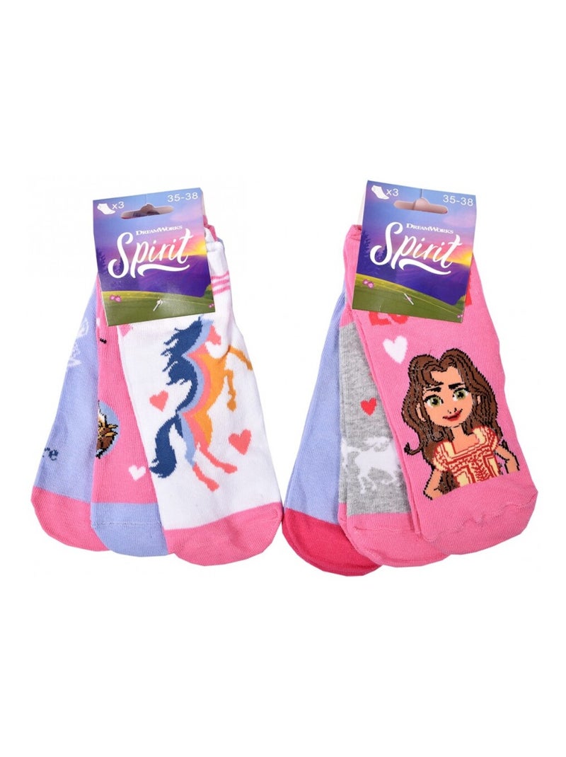Calcetines Pack Niña SPIRIT - Pack de 9 Gris rosa oscuro gris - Kiabi