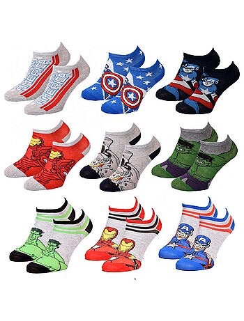Calcetines Pack Niño AVENGERS - Pack de 9