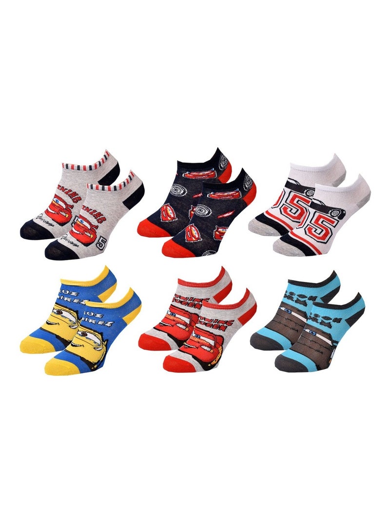Calcetines Pack Niño DISNEY CARS Pack de 9 Pares Gris amarillo blanco - Kiabi