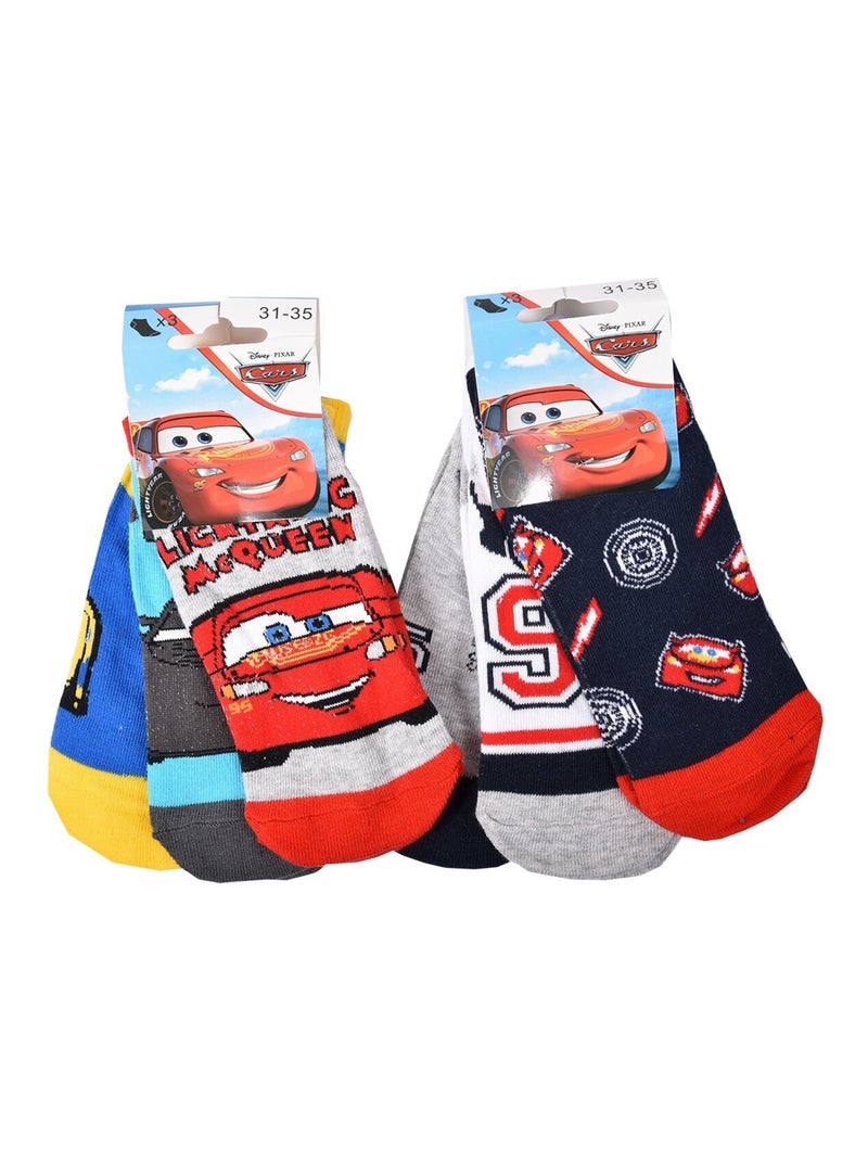 Calcetines Pack Niño DISNEY CARS Pack de 9 Pares Gris amarillo blanco - Kiabi