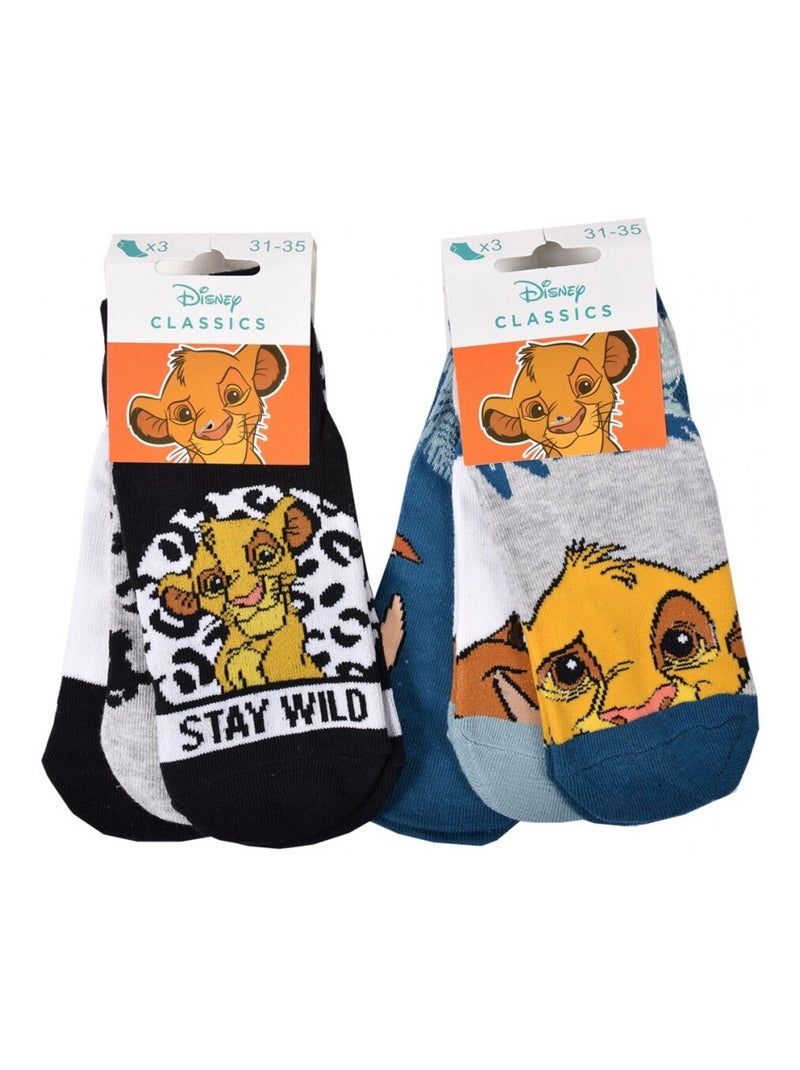 Calcetines Pack Niño DISNEY CLASSIC - Pack de 9 Azul Gris Blanco - Kiabi