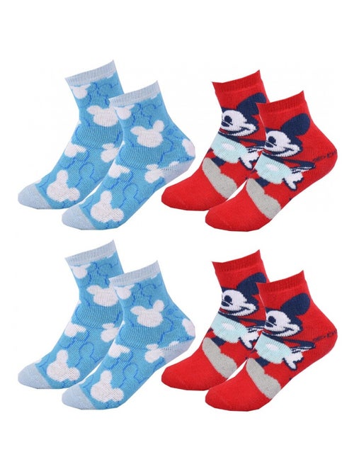 Calcetines Pack Niño DISNEY MICKEY MOUSE - Pack de 4 - Kiabi