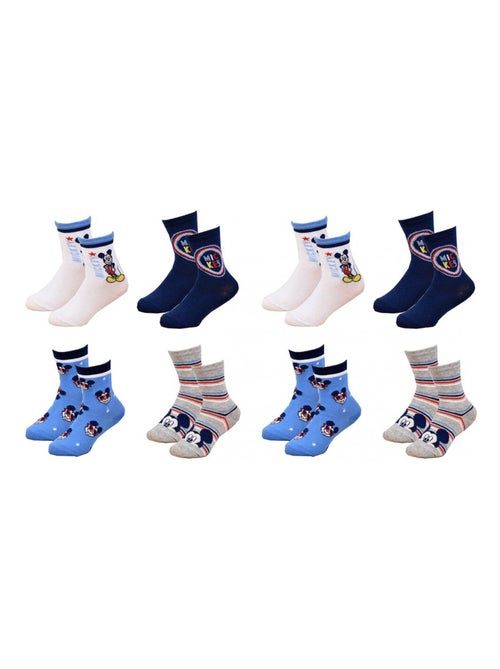 Calcetines Pack Niño DISNEY MICKEY MOUSE - Pack de 8 - Kiabi