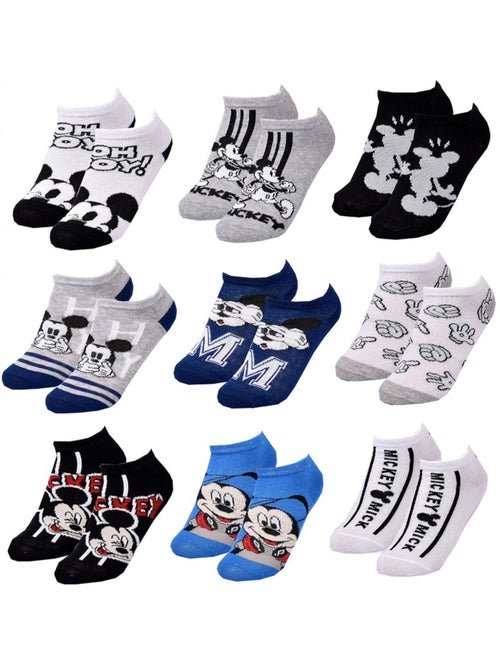 Calcetines Pack Niño DISNEY MICKEY MOUSE - Pack de 9 - Kiabi