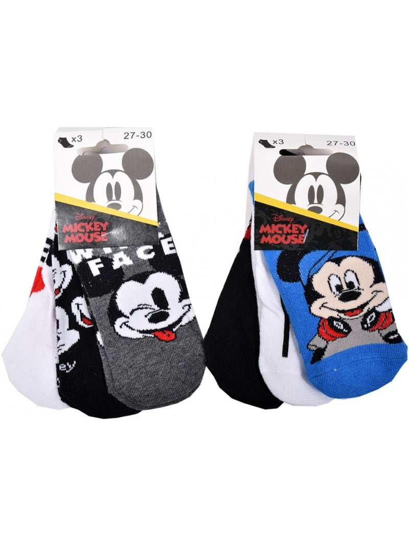 Calcetines Pack Niño DISNEY MICKEY MOUSE - Pack de 9 Blanco Multicolor Negro - Kiabi