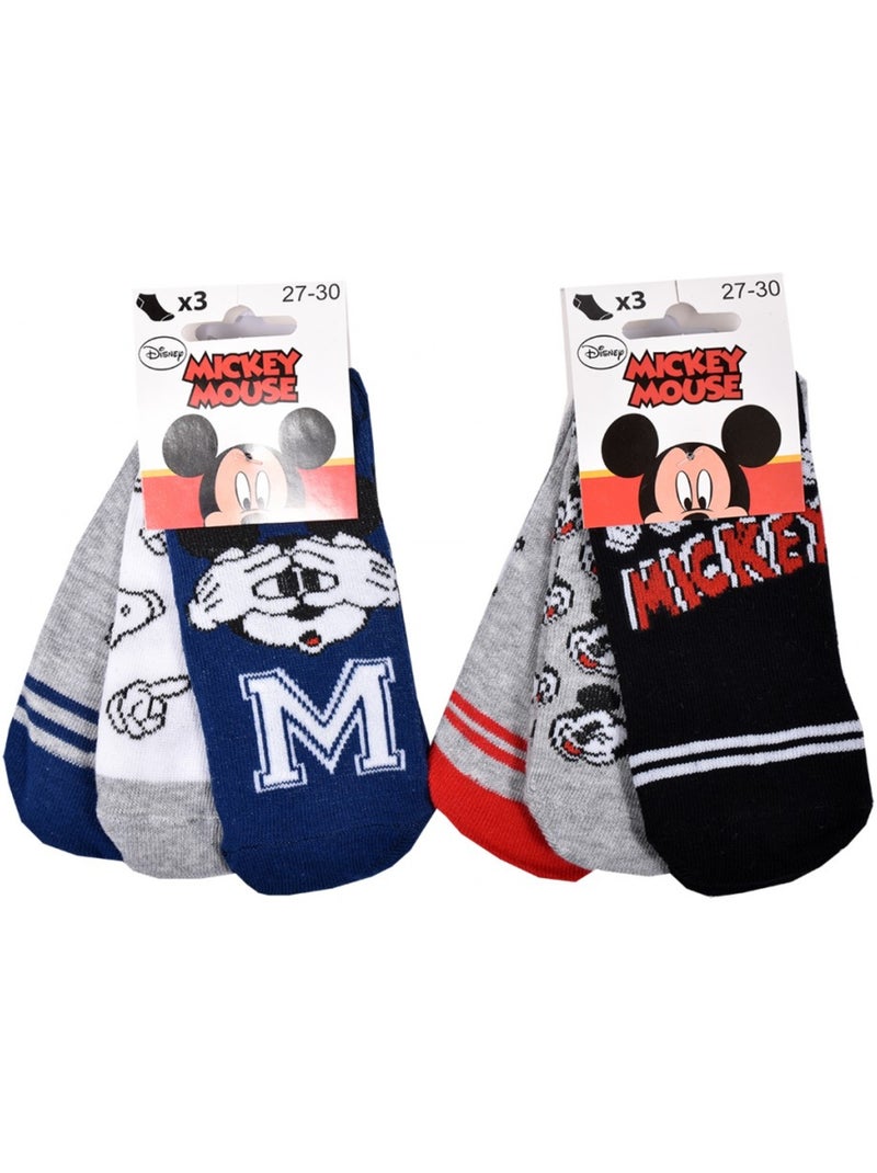 Calcetines Pack Niño DISNEY MICKEY MOUSE - Pack de 9 Blanco Multicolor Negro - Kiabi