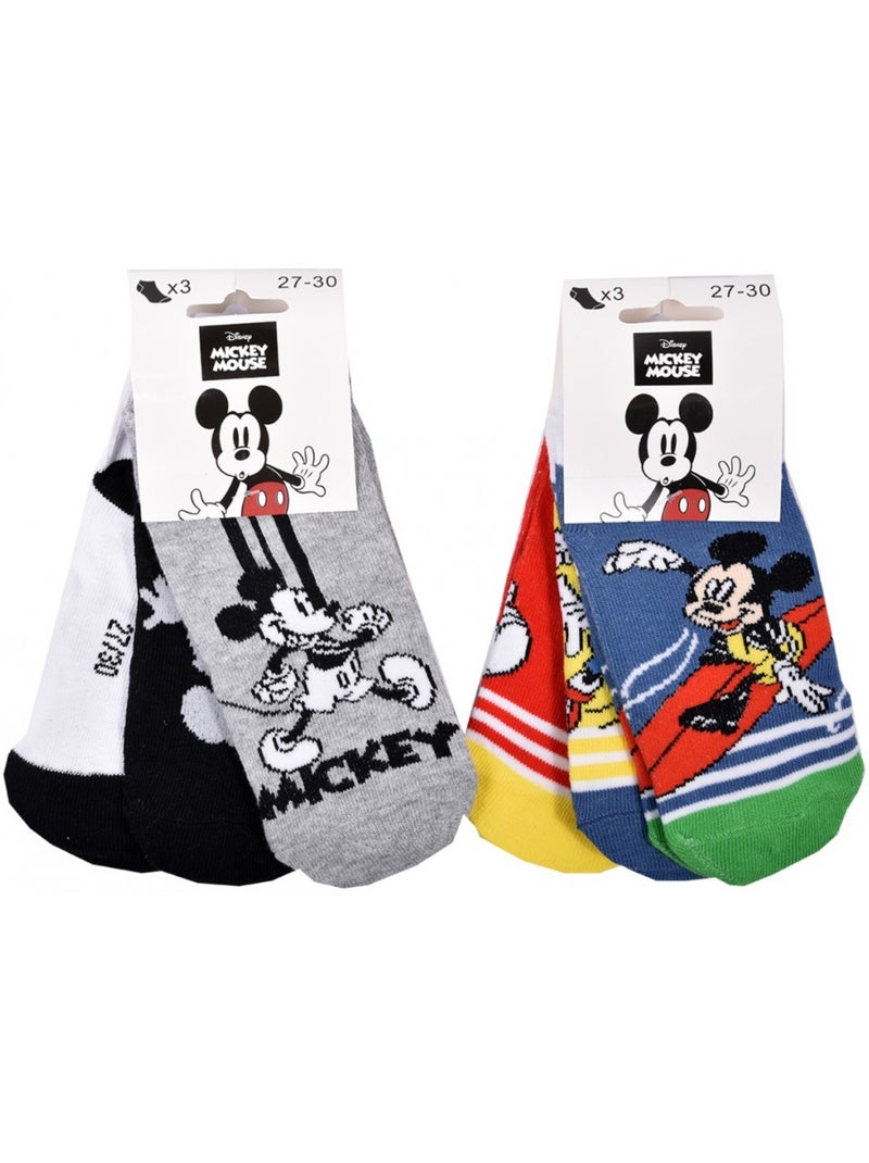 Calcetines Pack Niño DISNEY MICKEY MOUSE - Pack de 9 Blanco Multicolor Negro - Kiabi