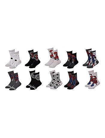 Calcetines Pack Niño DISNEY SPIDERMAN - Pack de 10