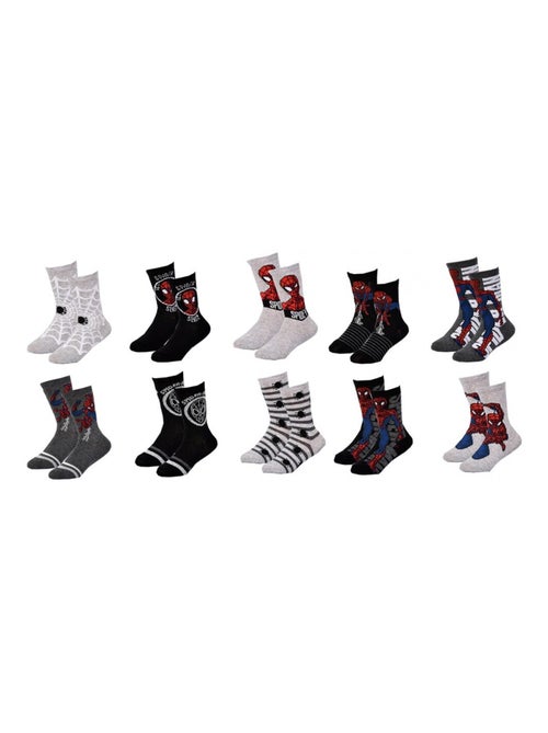 Calcetines Pack Niño DISNEY SPIDERMAN - Pack de 10 - Kiabi