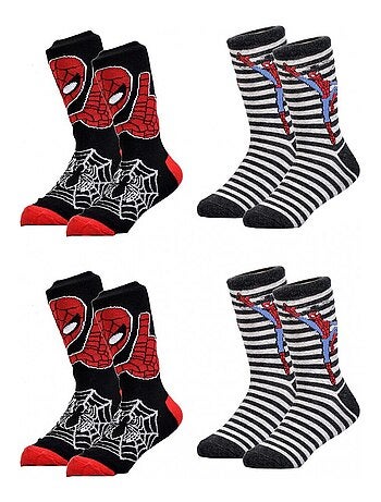 Calcetines Pack Niño DISNEY SPIDERMAN - Pack de 4