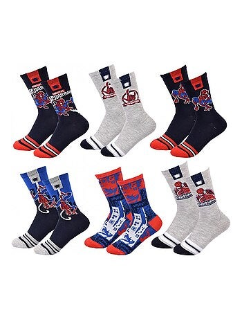 Calcetines Pack Niño DISNEY SPIDERMAN - Pack de 6