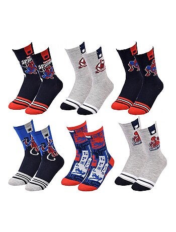 Calcetines Pack Niño DISNEY SPIDERMAN - Pack de 6