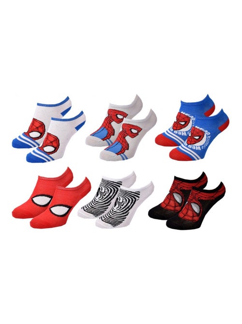 Calcetines Pack Niño DISNEY SPIDERMAN - Pack de 6 - Kiabi