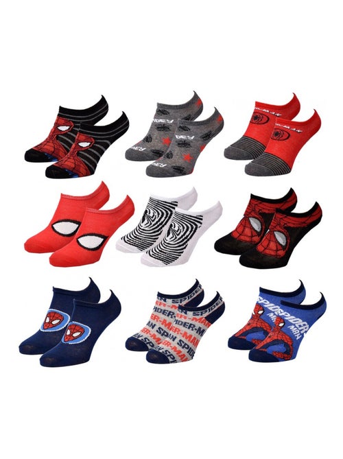 Calcetines Pack Niño DISNEY SPIDERMAN - Pack de 9 - Kiabi