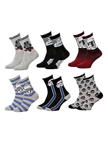 Calcetines Pack Niño DISNEY STAR WARS Pack de 6 Pares