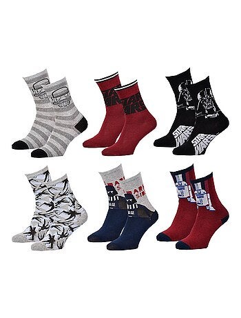 Calcetines Pack Niño DISNEY STAR WARS Pack de 6 Pares