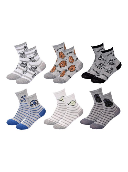 Calcetines Pack Niño DISNEY STAR WARS Pack de 6 Pares - Kiabi