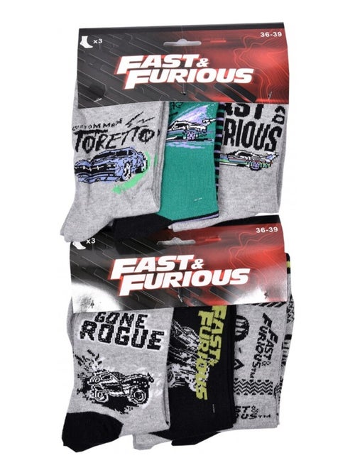Calcetines Pack Niño FAST AND FURIOUS - Pack de 9 - Kiabi