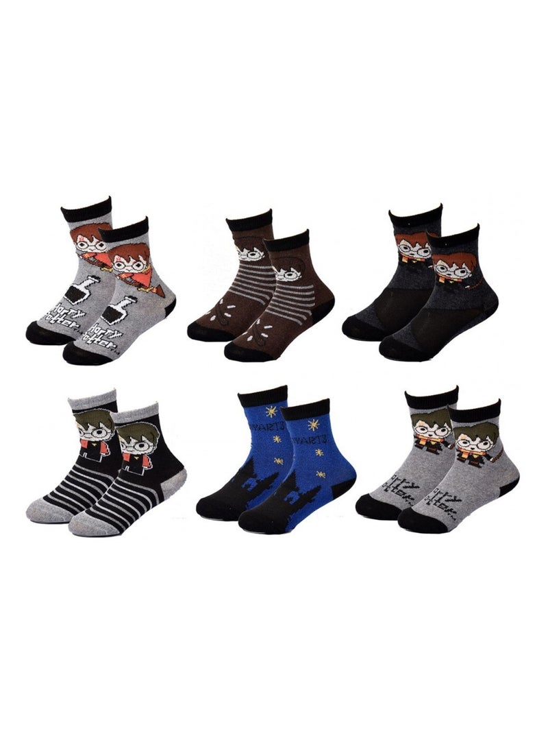 Calcetines Pack Niño HARRY POTTER - Pack de 9 Gris negro azul - Kiabi