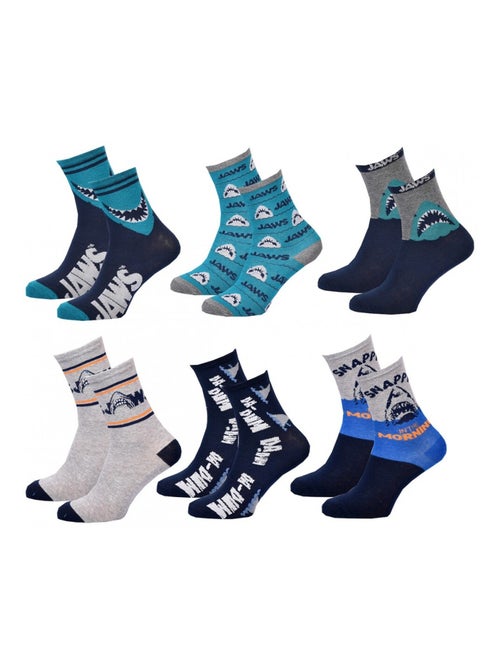 Calcetines Pack Niño JAWS - Pack de 6 - Kiabi