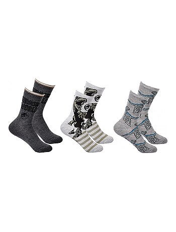 Calcetines Pack Niño JURASSIC WORLD - Pack de 3