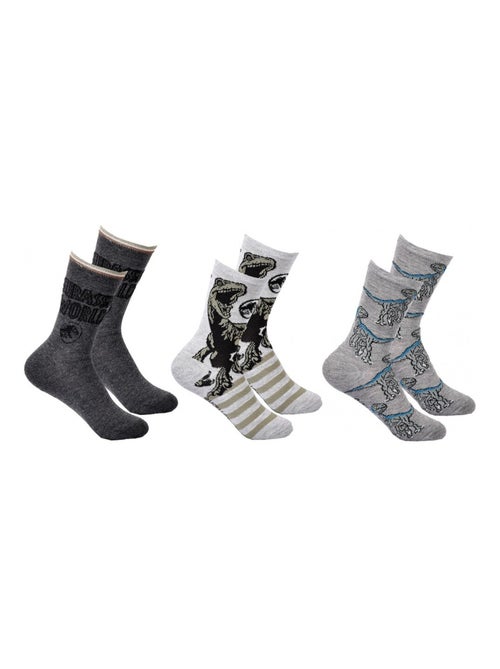 Calcetines Pack Niño JURASSIC WORLD - Pack de 3 - Kiabi