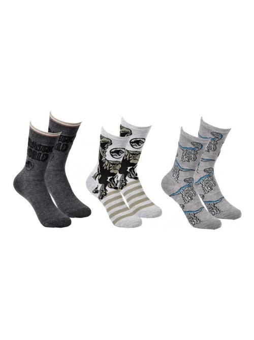 Calcetines Pack Niño JURASSIC WORLD - Pack de 3 - Kiabi