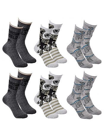 Calcetines Pack Niño JURASSIC WORLD - Pack de 6