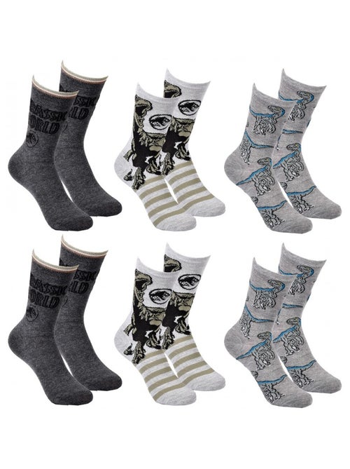 Calcetines Pack Niño JURASSIC WORLD - Pack de 6 - Kiabi