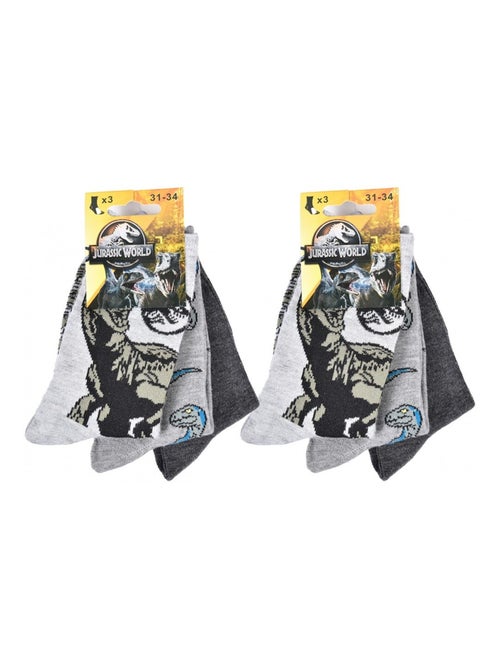 Calcetines Pack Niño JURASSIC WORLD - Pack de 6 - Kiabi