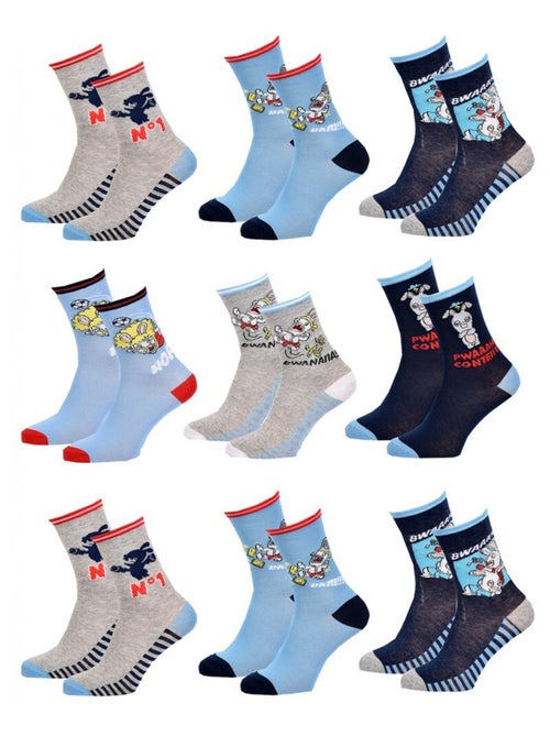 Calcetines Pack Niño LAPINS CRETINS - Pack de 9 - Kiabi