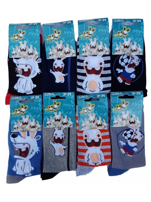 Calcetines Pack Niño LAPINS CRETINS - Pack de 9 - Kiabi
