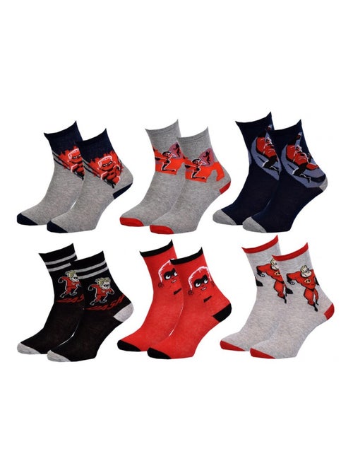 Calcetines Pack Niño LOS INCREÍBLES - Pack de 6 - Kiabi