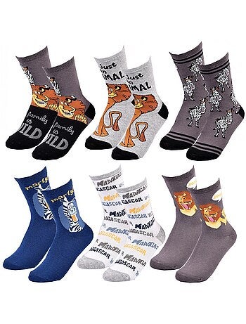Calcetines Pack Niño MADAGASCAR - Pack de 6