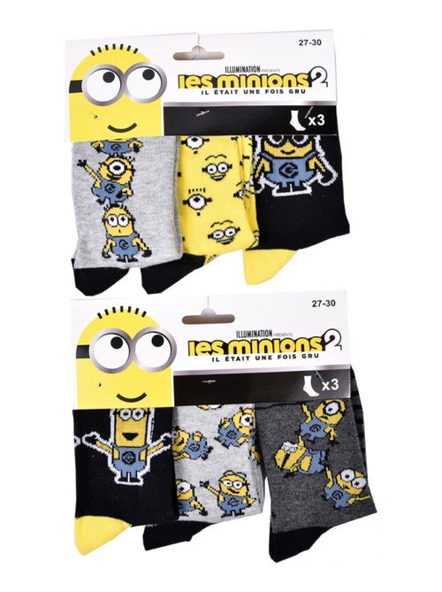 Calcetines Pack Niño MINIONS - Pack de 9 - Kiabi