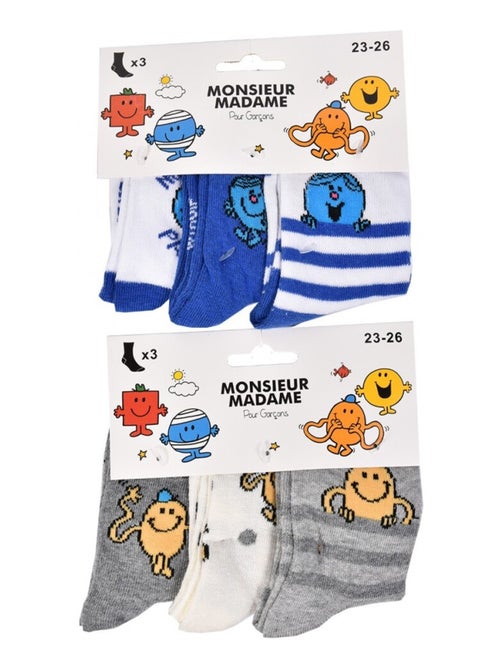 Calcetines Pack Niño MONSIEUR MADAME - Pack de 9 - Kiabi