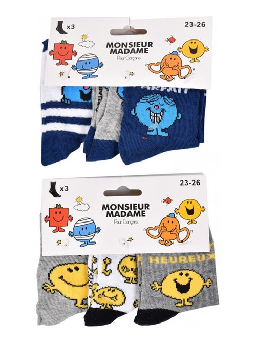 Calcetines Pack Niño MONSIEUR MADAME - Pack de 9 - Kiabi