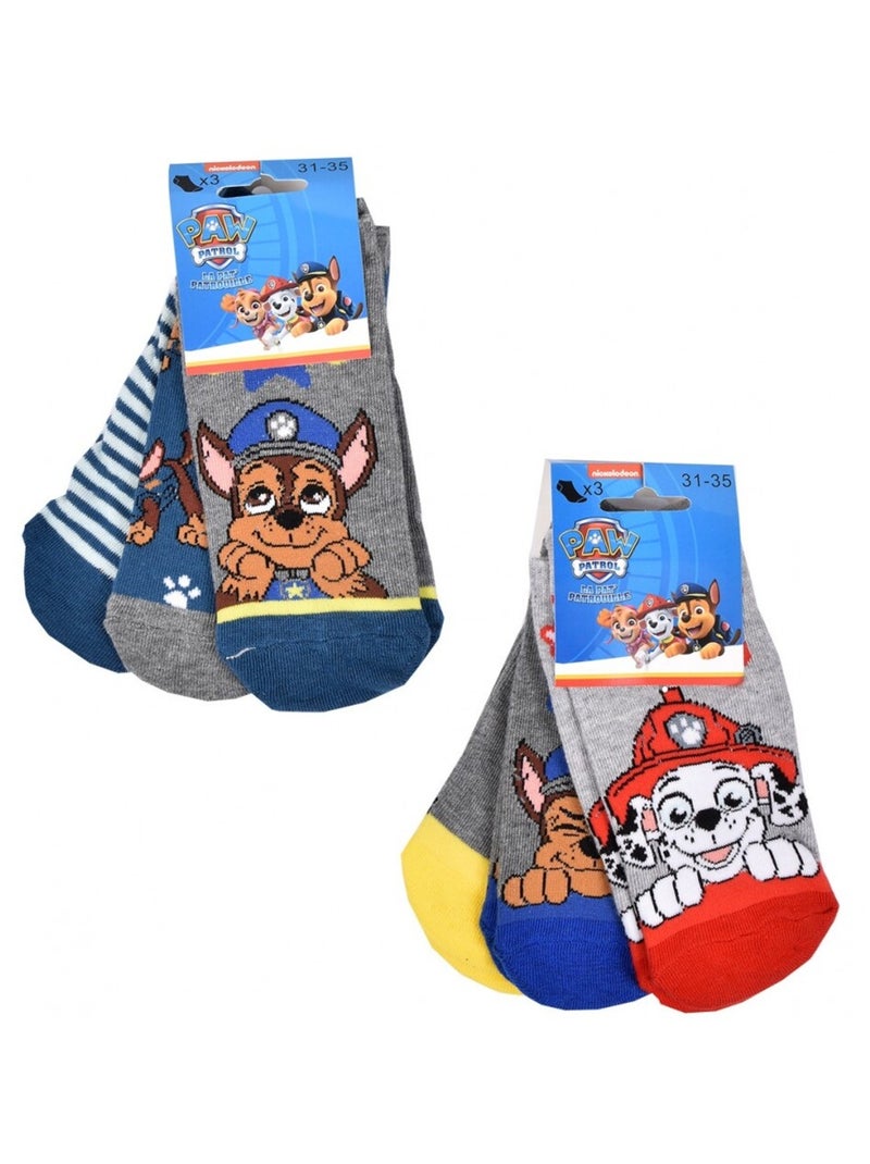 Calcetines Pack Niño PAT PATROUILLE - Pack de 9 Gris amarillo gris - Kiabi