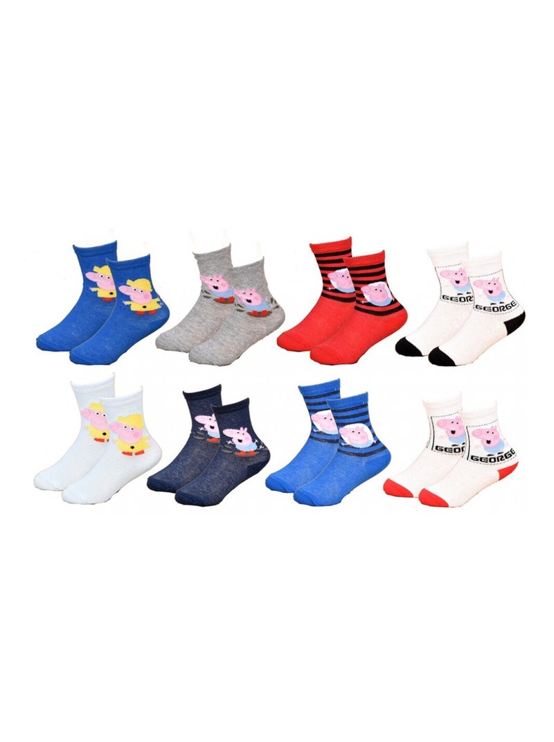 Calcetines Pack Niño PEPPA PIG - Pack de 9 Azul Multicolor Gris - Kiabi