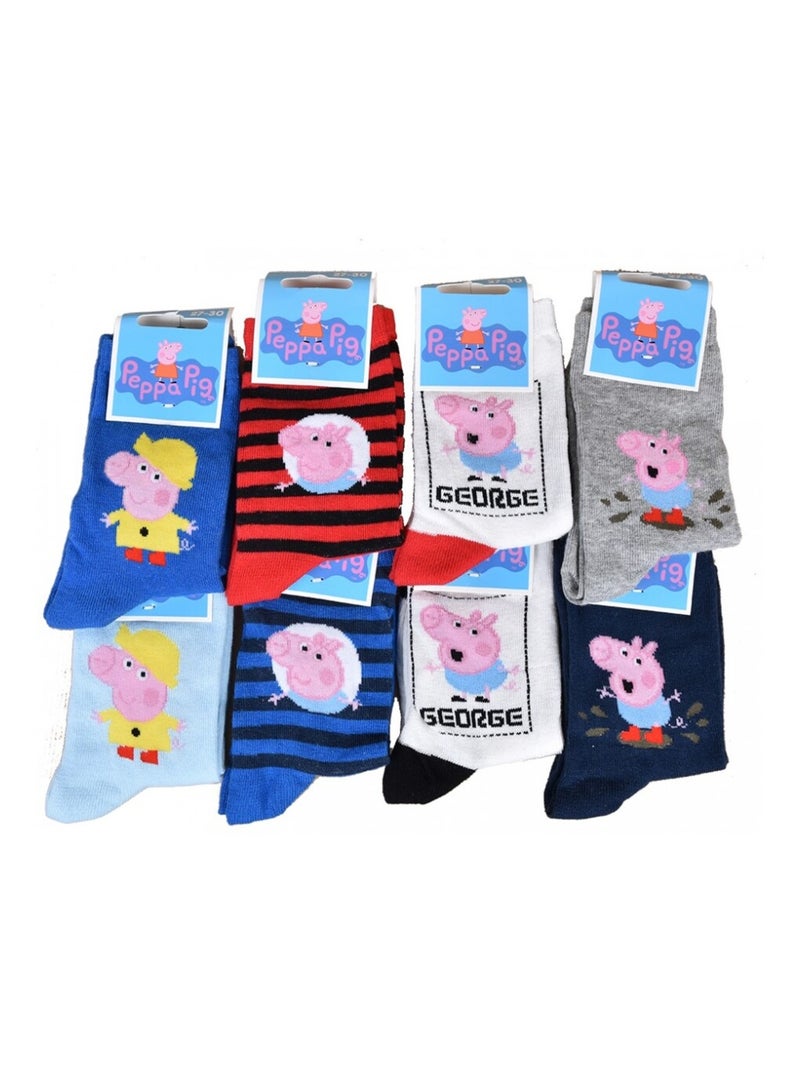 Calcetines Pack Niño PEPPA PIG - Pack de 9 Azul Multicolor Gris - Kiabi